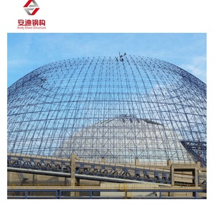 Fabricación de acero estructural, marco espacial de gran envergadura, estructura de acero, cúpula, cobertizo de almacenamiento de carbón/contenedor de carbón redondo - Product Image 2