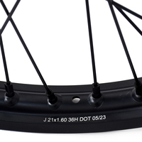 Ensemble de roues arrière à rayons en aluminium CNC entièrement personnalisé avec moyeu 19 21 pouces pour moto électrique Surron Ultra Bee tout-terrain Enduro
