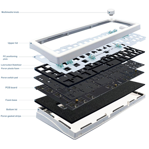 Kit de clavier douanier <span class=keywords><strong>GMK67</strong></span> en gros échange à chaud commutateurs MX joint filaire/sans fil 2.4G 65% claviers périphériques barebone - Product Image 5