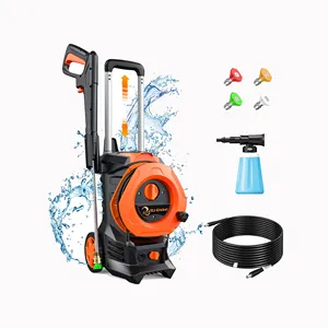 2600 PSI Power Pressure Washer Electric Gun With Hose Powered 2.0 GPM for Car Cleaning Machine with Nozzles Foam Bottle