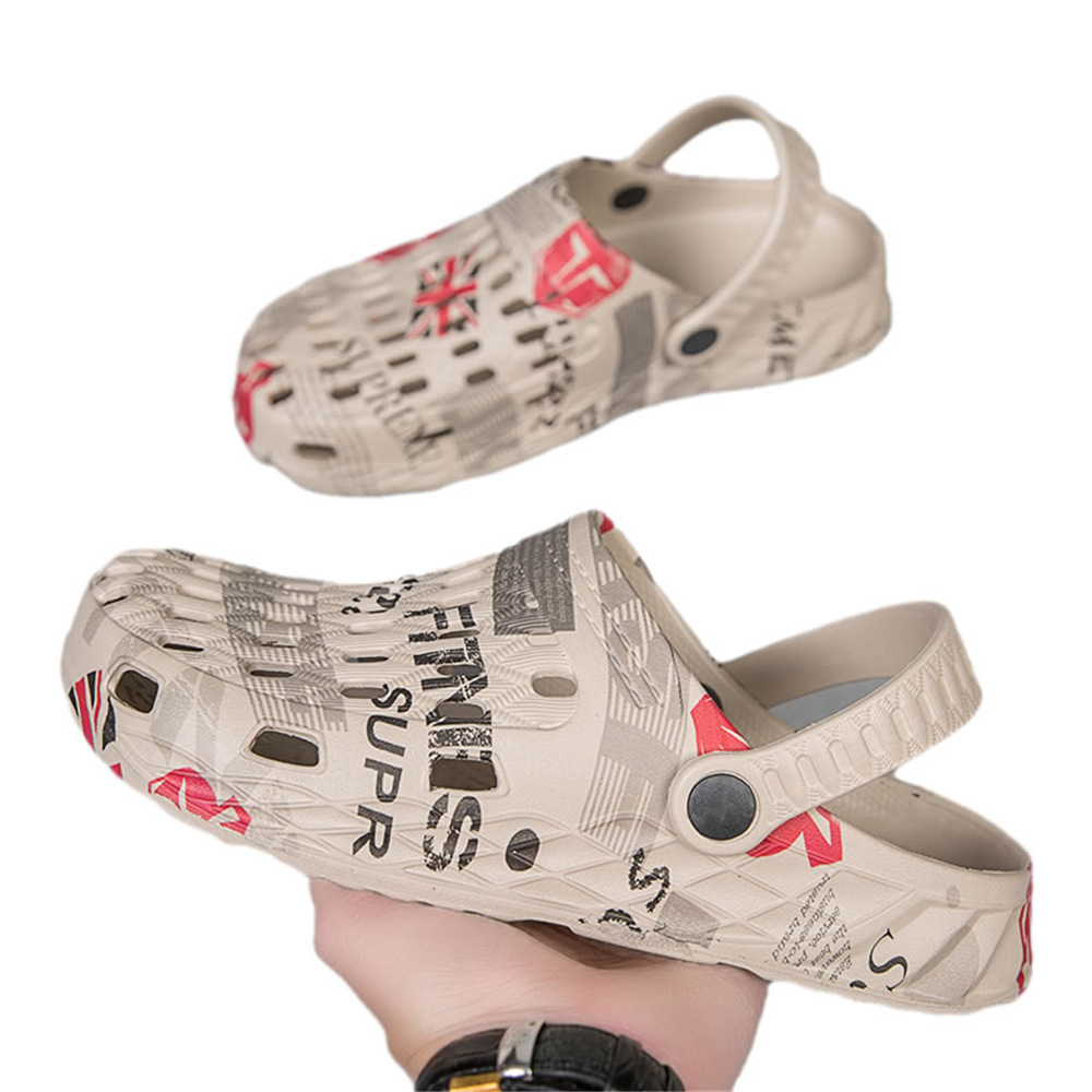 Оптовая продажа с фабрики 2021 летние мужские Тапочки и сандалии Eva подошва пляжные тапочки обувь с отверстиями