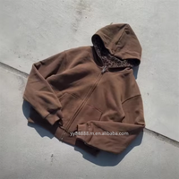 Sudadera con Capucha para Hombre, Casual, de Algodón, Reversible, con Estampado de Guepardo, Personalizable por Sublimación, Transpirable, con Cierre, para Caza y Campamento, Venta al Por Mayor