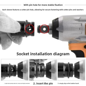 1/2 Inch Hexagonal <b>Socket</b> Set 8mm to 32mm Square Drive Hexagonal <b>Socket</b> for Impact Wrench - Product Image 4