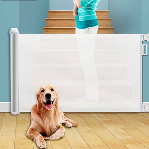 Cancelletto di Sicurezza Retrattile in Rete Metallica per Scale e Porte, Protezione per Bambini e Animali Domestici, Sicurezza Interna - Product Image 1