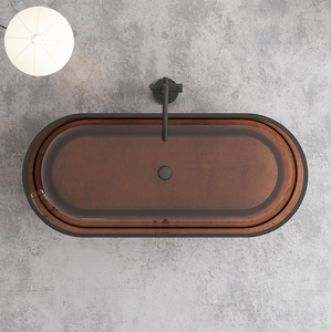 Massief Oppervlak Kleurrijk Kristalhelder Hars Doorzichtig Bad Doorschijnend Badkamer Douche <span class=keywords><strong>Acryl</strong></span> Hars Stenen Badkuip - Product Image 3
