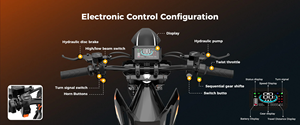 Bicicleta Eléctrica Todoterreno de 14"/12" con Motor Central de 4000W, Batería Integrada, Bicicleta Eléctrica de Montaña de 50 MPH para Adultos y Adolescentes, X1 Spark <span class=keywords><strong>E</strong></span> Bike 60V - Product Image 5