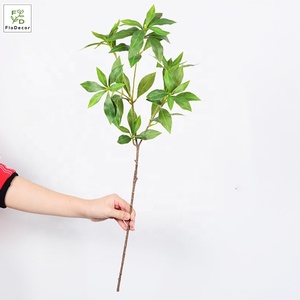 Nouveauté : Feuillage artificiel en latex, aspect naturel, <span class=keywords><strong>Pieris</strong></span> <span class=keywords><strong>japonica</strong></span> (Andromède japonaise), pour décoration de mariage et de boutique - Product Image 5