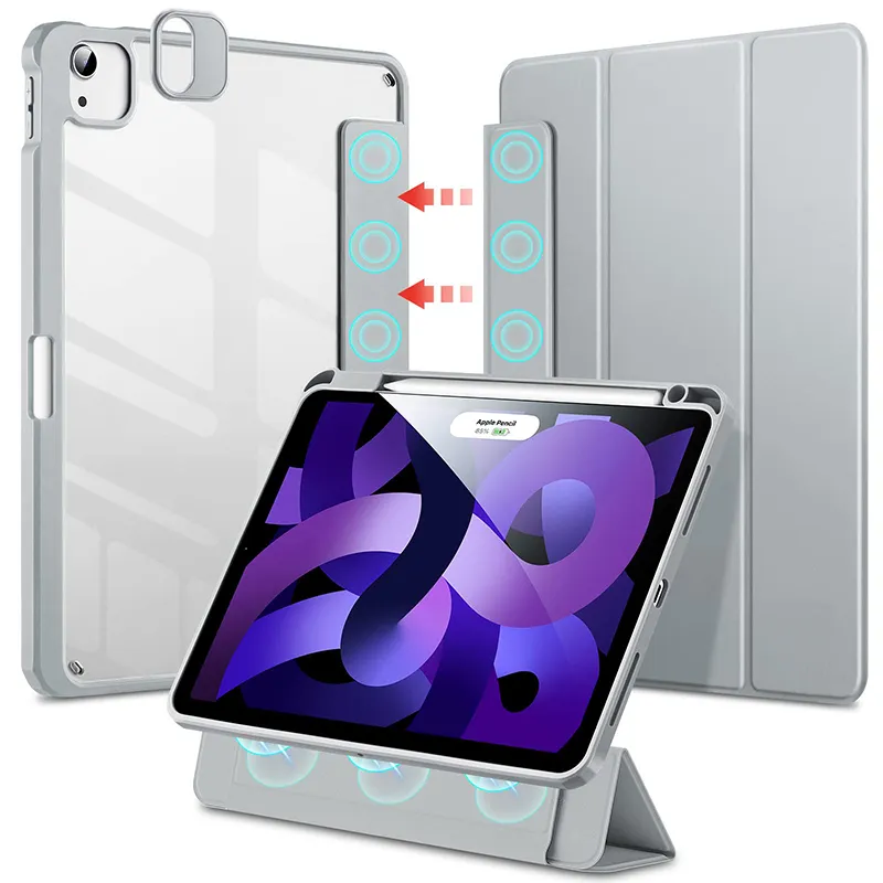 Voor Ipad Air 5/4/Pro 11 Hybride Case Geschikt Potloodhouder Tpu Case Modieuze Afneembare Magnetische Case