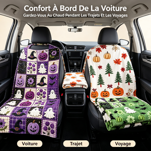 ChamXue Couverture en Laine d'Agneau Motif Fantôme Citrouille Halloween Couverture Douce pour Lit Canapé Décoration Chambre POD Faible MOQ - Product Image 4