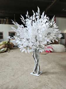 Arbre artificiel de banian blanc 1,5-6m, Ficus blanc neige de qualité muséale, plantes artificielles OEM pour espaces commerciaux - Product Image 6