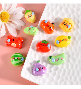 Accessoires en résine pour jeux de nourriture de dessin animé, matériaux faits à la main pour bricolage : coque de téléphone, aimant de réfrigérateur, élastique à cheveux, accessoires pour cheveux - Product Image 6