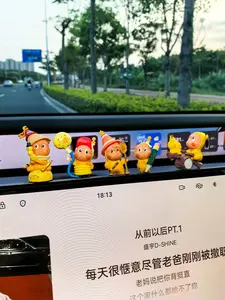 ของตกแต่งคอนโซลกลางรถยนต์รูปดาราสุดน่ารักสำหรั<span class=keywords><strong>บ</strong></span>สาวๆ ทำจากพีวีซี อุปกรณ์ตกแต่งภายในรถยนต์ - Product Image 4