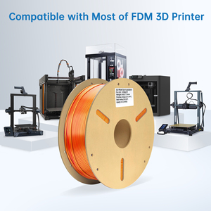 Filament d'impression 3D PLA 1 kg, poids net 1 kg, 1,75 mm, haute qualité, ROUGE SOIE OR, filament d'imprimante 3D - Product Image 5