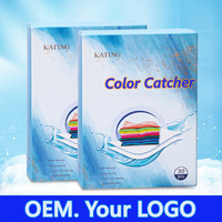 Feuilles de détergent écologique Feuilles de détergent à lessive Feuilles de détergent à lessive Bandes de couleur attrape-linge pour chiffons Blanchisserie