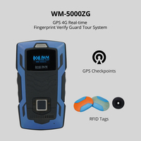 Sistema biométrico Gard Tour GPS en tiempo real con huella dactilar y Batería grande Material ABS para monitoreo de guardia Patrulla de seguridad en línea