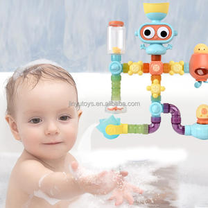 Jouets <span class=keywords><strong>de</strong></span> jeu d'heure <span class=keywords><strong>de</strong></span> <span class=keywords><strong>bain</strong></span> en plastique pour tout-petits <span class=keywords><strong>tuyaux</strong></span> <span class=keywords><strong>de</strong></span> chute d'eau d'aspiration murale avec ventouses ensemble <span class=keywords><strong>de</strong></span> constructeurs amusants - Product Image 2