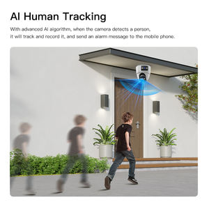 <span class=keywords><strong>Caméra</strong></span> de sécurité <span class=keywords><strong>IP</strong></span> POE extérieure avec carte SIM 4G, double objectif 6MP, tourelle, dôme 2,8 mm, vision nocturne CMOS, sirène intégrée, carte mémoire intégrée - Product Image 5