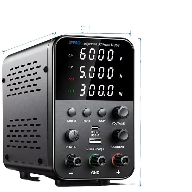 SE605 60V 5A 300W Adjustable Single Digital Linear Programmable DC Power Supply Regulator CE RoHS for Fan-Cooled for