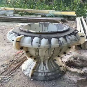 Khuôn làm chậu hoa bằng nhựa giả đá cẩm thạch, trang trí cột La Mã tròn bằng xi măng trang trí ngoài trời - Product Image 4