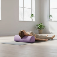 Coussin de méditation rectangulaire OEM pour yoga réparateur et Pilates, rembourré de balles de sarrasin