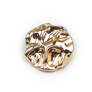 금속 불규칙한 손으로 수 놓은 버튼 챔브레이 코트 점퍼 셔츠 버튼 빈티지 모양의 버튼 - Product Image 3