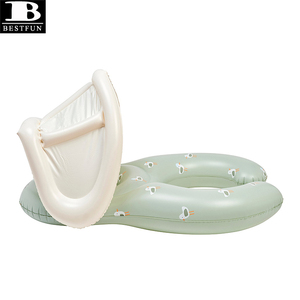 Flotador de Piscina Inflable <span class=keywords><strong>para</strong></span> Bebés con Toldo, Asiento Flotante <span class=keywords><strong>para</strong></span> Piscina con Protección Solar, Juguete Acuático de Verano <span class=keywords><strong>para</strong></span> Bebés de 0 a 12 Meses - Product Image 3