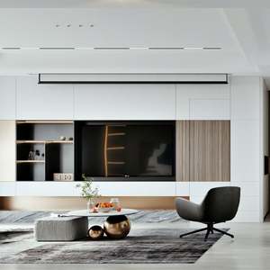 Mueble de TV Moderno SANTOPOVA Godrej, Diseño de Madera Maciza, Material de Madera, Soporte de Madera, Juego de Muebles para Sala de Estar - Product Image 5