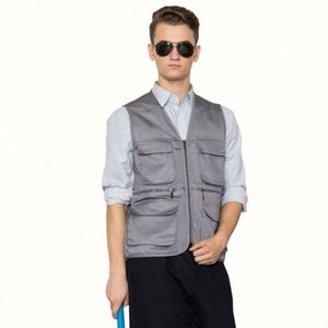 Gilet d'hiver unisexe multi-poches – Meilleur prix pour le travail en extérieur – Gilet respirant en polyester pour la pêche et la photographie – Vente en gros - Product Image 3