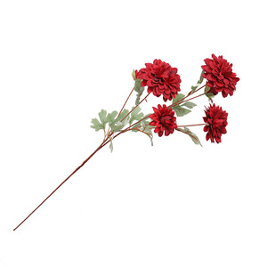 Flores Artificiales de Crisantemo y Dalia de Seda, Modelo Ruyi de Seis Cabezas RYM-357 para Decoración de Bodas, Hogar y Fotografía - Venta al por Mayor - Product Image 5