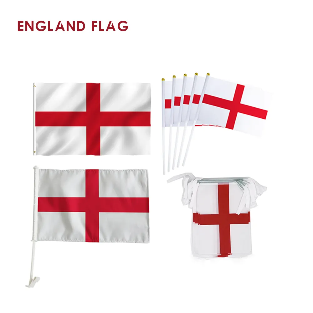 BOLISI toptan su geçirmez 3x5 ft polyester bayrak İngiltere çift taraflı serigrafi 90x150 cm İngiltere bayrağı