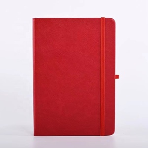 Cuaderno de cuero de imitación con logotipo personalizado, cuaderno liso de puntos forrado, diario de estudiantes y oficina, tapa dura, cuaderno de papel con banda, barato - Product Image 3