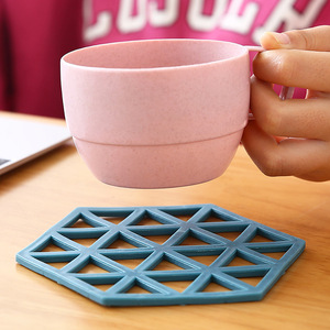 Alfombrilla antiescaldante, alfombrilla aislante del calor para el hogar, mantel individual, alfombrilla hueca para ollas y cuencos, posavasos para tazas de té estilo nórdico, silicona - Product Image 4