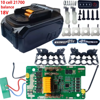 Kit de batterie au lithium 21700 à 10 cellules 18V compatible avec Makita