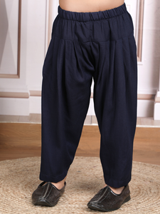 Conjunto de Kurta y Pijama Azul Marino para Niños, Ropa Tradicional India, Traje Festivo, Elegante y Cómodo - Product Image 6