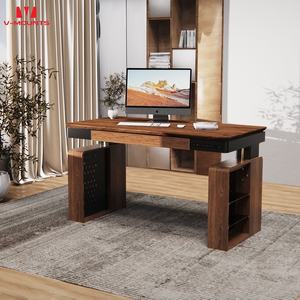 โต๊ะคอมพิวเตอร์ปรับระดับได้พร้อมไฟ LED รอบทิศทางติด JSD2-02-M2 V-Mounts สำหรับโฮมออฟฟิศ - Product Image 1