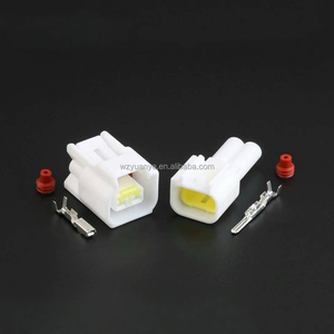 Furukawa FW-C-2M-B Beyaz 2-Pin Yüksek Voltaj Ateşleme Bobini Konnektörü, Ford Focus Motor Sistemleri için Erkek Dişi Pirinç Naylon - Product Image 4