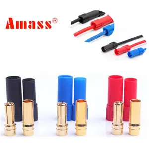 Adaptador de conector de banana xt150 amass, plugue macho/fêmea de 6mm para bateria rc lipo