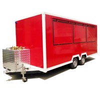 Gerobak Kopi Vietnam, Gerobak Keripik Kentang, Truk Jajanan Mobile, Van Hot Dog untuk Dijual
