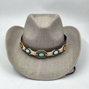 Wholesale Straw Cowboy <b>Hats</b> Western Style Cowgirl <b>Hats</b> <b>for</b> Country Concerts Parties - Product Image 3
