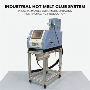 Applicateur de colle thermofusible haute vitesse contrôlé par PLC, pompe à buse de pulvérisation anti-colmatage pour machine de pliage et collage 3A - Product Image 6