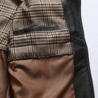 Veste en cuir de vachette multi-poches à revers pour homme Resident Evil Corium, fabricants, stéréo, chasse, grande taille
