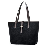 Sac fourre-tout classique en faux daim marron, minimaliste, décontracté, avec mini pochette, imperméable, léger, grande capacité, sac à main de travail pour femmes