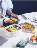 AHLE1096/Boîte à bento en plastique de haute qualité, personnalisable, vente en gros, sans BPA, étanche, mignonne, pour enfants