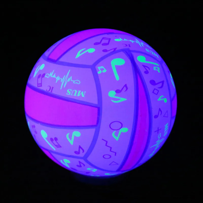 Wholesale Luminous colorful 8.5" PVC Vinyl Balls kick ball Outside pelotas de ule luis led light toy ball for kids play