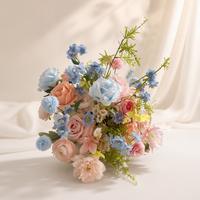 Boule de fleurs artificielles multicolores pour centre de table de mariage, fête d'anniversaire, événement extérieur, décoration de table