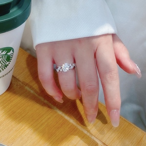 Xinfly PT950 Platinum Diamond <b>Ring</b> Main Stone Setting 1CTS Lab Grown Diamond Wedding Engagement <b>Statement</b> <b>Ring</b> - Product Image 6