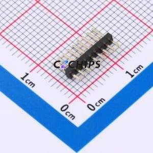 HC-PZ127-7.2L-1x9PZ Pin Header Through hole Component (THT),P=1.27mm Connector 1x9P 1.27mm Pin Header Single Row - Product Image 1