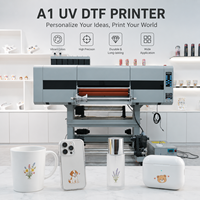 Impresora UV DTF A1 con cabezal de impresión Epson I3200/I1600, máquina de impresión por transferencia de pegatinas UV para vidrio, impresión digital por transferencia UV