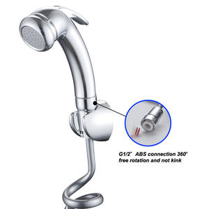 ABS Galvanoplastia Lavadora <span class=keywords><strong>Spray</strong></span> Gun Set Eco-Friendly WC Companion Bidé Flusher Auto-limpeza Chuveiro Cabeças para Cozinha - Product Image 2