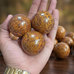 Calligraphie Jaspe Boule De Cristal Sphères En Gros Bohème Méditation Chakra Cristal Artisanat Bouddhisme OEM Boules De Reiki Personnalisées - Product Image 3